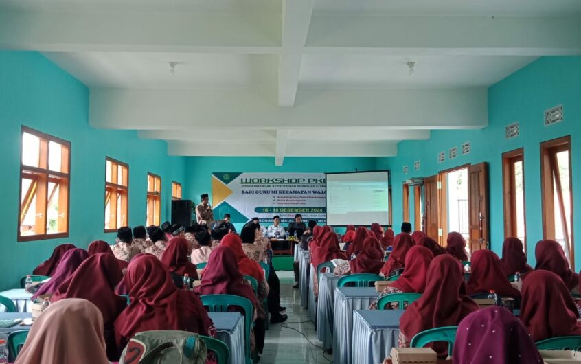 Semangat Baru! Workshop Pengembangan Keprofesian Berkelanjutan Guru digelar di MI Literasi Miftahul Huda Wajak