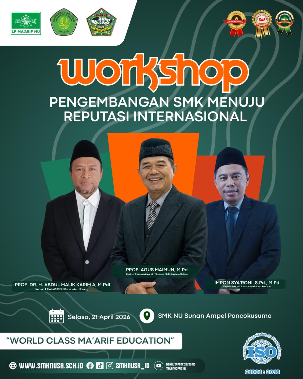 SMK NUSA MENUJU WORLD CLASS MA’ARIF EDUCATION