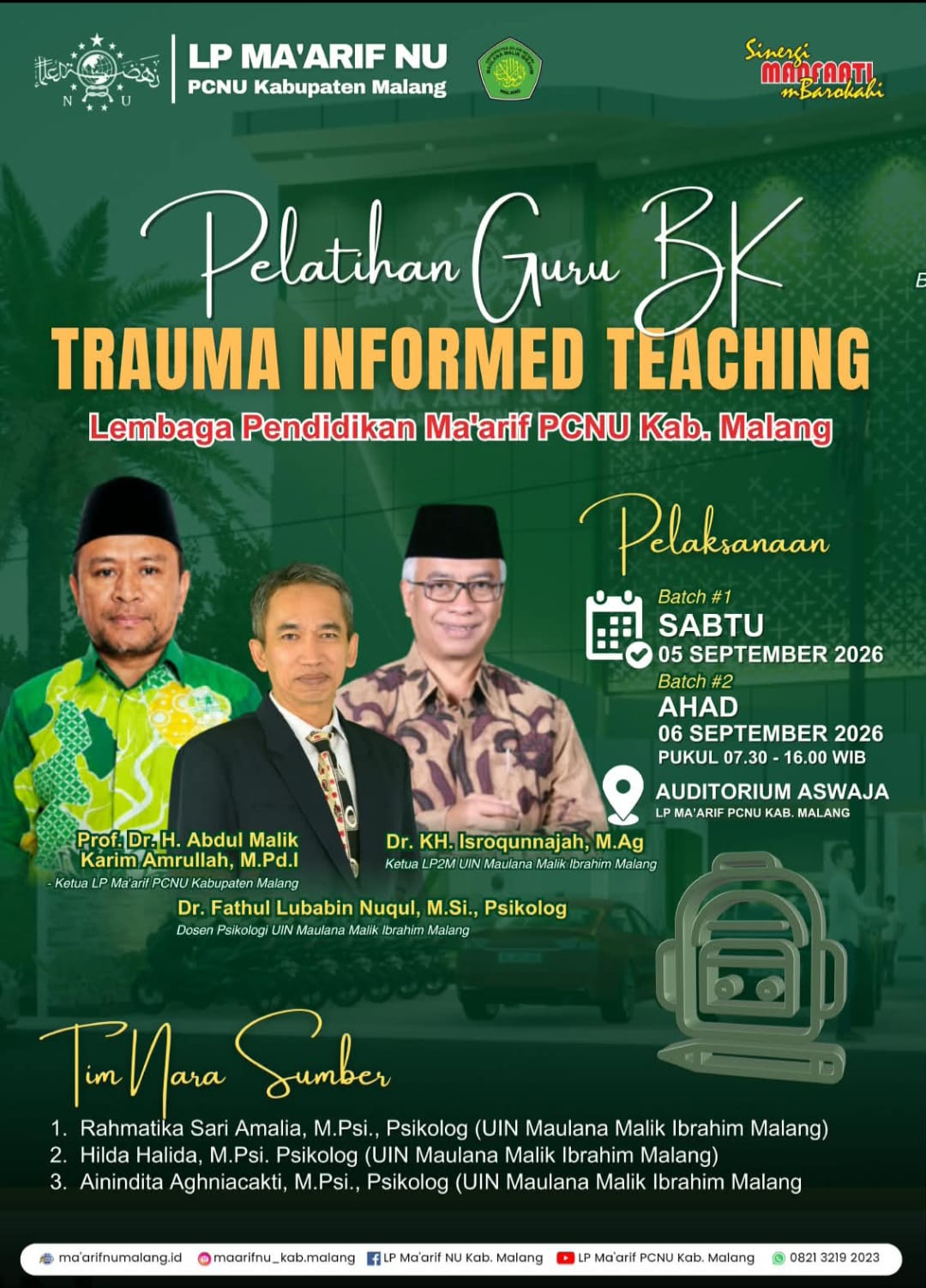 Trauma Informed Teaching LP Ma’arif PCNU Kabupaten Malang